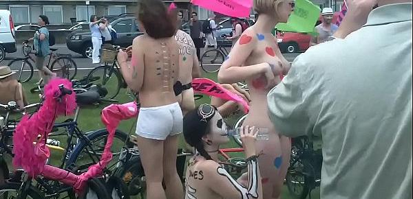  The Brighton 2015 Naked Bike Ride Part2 [Warning Contains Full Frontal Nudity}